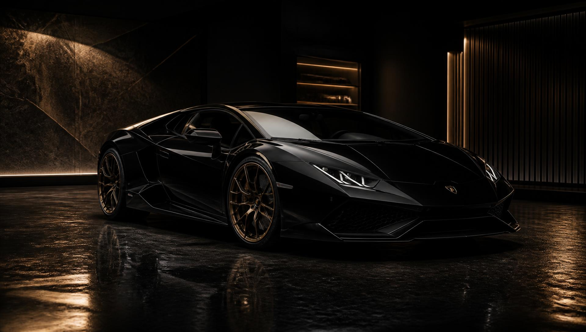 COVMG showroom presenting premium vehicles under cinematic lighting